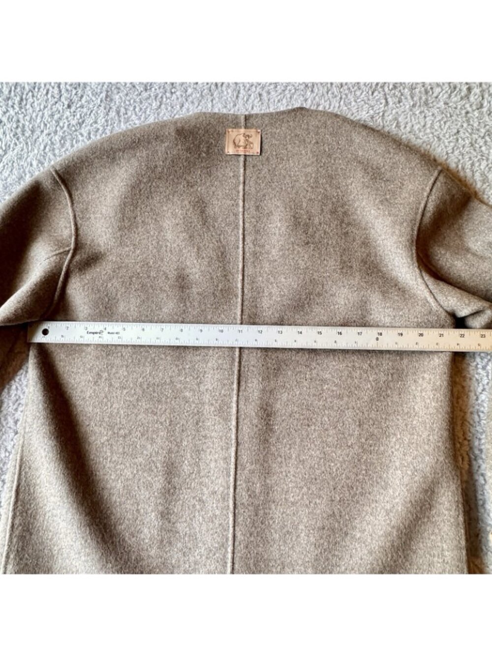 EP YAYING Yak Wool Cashmere Double-Sided Wool Coat Size US Size L - Retail $620 - Picture 16 of 16